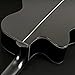 Washburn Electro Acoustic 6 String Guitar, Right, Striped Ebony (DFEACE)