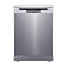 Price comparison product image Cookology CFSD613SS 60cm Wide Freestanding Full Size Undercounter Dishwasher, 6 Programme Settings with Eco Mode, 13 Place Settings - in Stainless Steel