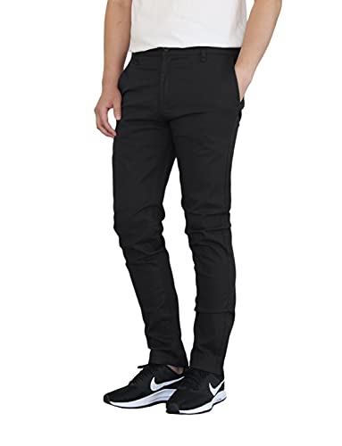 AIRNINE Men's Casual Stretch Chino Skinny Pants Size 28 to 48