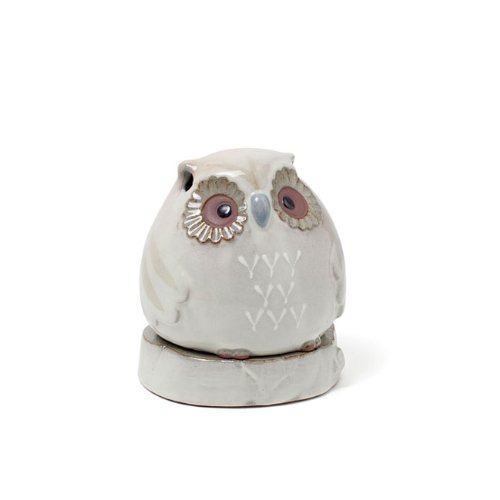 Shoyeido Urara Series Owl Incense Burner Forest Tree 4.7in Japanese Decor