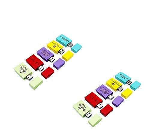 Clé USB bois personnalisable 16Go, pack de 10 pièces en essence naturelle