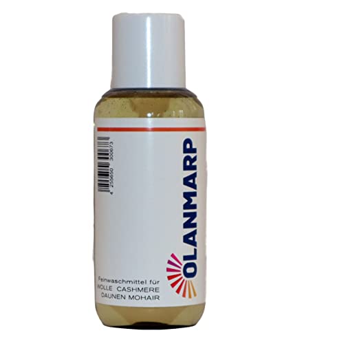 Olanmarp Lessive en laine - Lessive liquide liquide pour laine, angora, alpaga, duvet, mohair (100 ml, sans filet à linge)