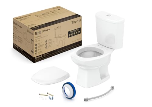 Kit de Bacia com Caixa Assento PP com Queda Amortecida e Complementos de Instalação Thema