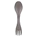 Milltrip Titanium Spoon Fork, Outdoor Portable Titanium Alloy 2 in 1 Spoon Fork Combo for Picnic Camping Traveling
