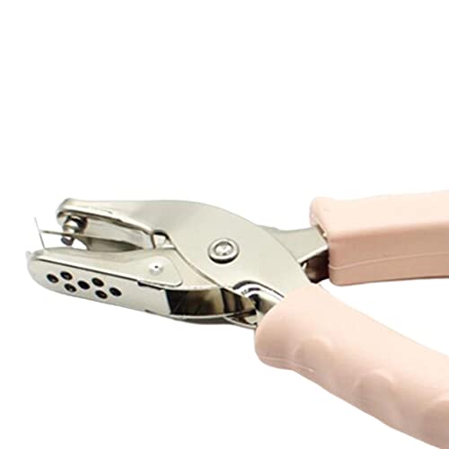 Image of Hole Paper Punch Perforator Metal Hand Held Paper Puncher Light Pink 3mm | 1 Piece Single Hole Punch