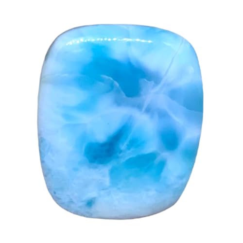 Larimar naturel rectangle 41x33mm pour fabrication de bijoux bague pendentif collier