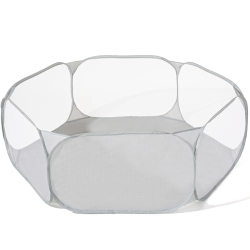 Kids Ball Pit, Blue Large Pop Up Toddler Ball Pits 47inches Play Tent for Toddlers Girls Boys for Indoor&Outdoor Play Tent with Carry Tote, Balls Not Included (Gray)
