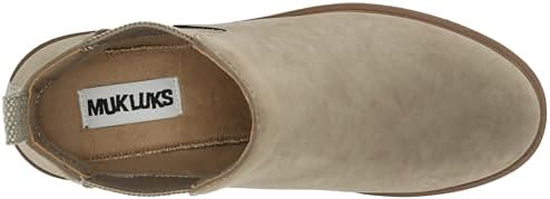 MUK LUKS Women's Finley Francis Fashion Boot, Taupe, 7 | Image 4