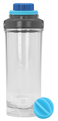 Contigo Shake & Go Fit Twist Lid Shaker Bottle, 28 oz, Carolina Blue