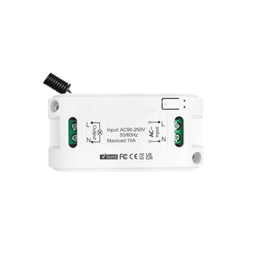 Interrupteur d'éclairage sans fil avec module mini relais 10A pour salon