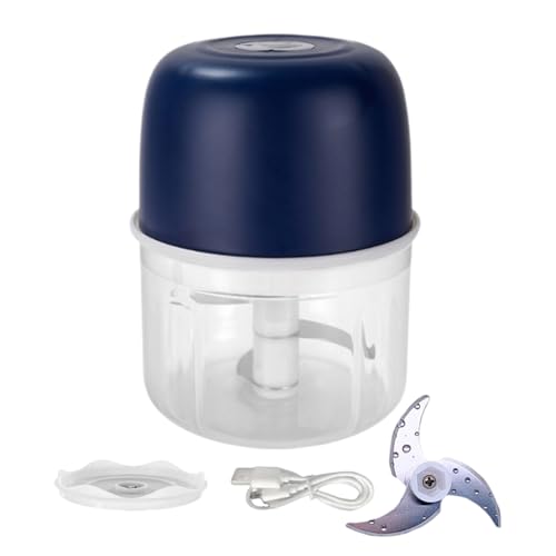 Picadora Eléctrica De Ajos | Triturador De Ajo Potente,Robot De Cocina Portátil Automático Multifunción Para Preparar Verduras Cebolla Jengibre Y Comida Para Bebés