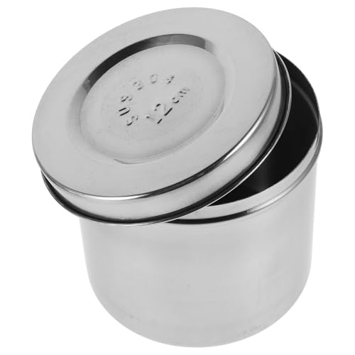 Tarro de acero inoxidable 304 de 12 cm hermético SEWACC para laboratorio