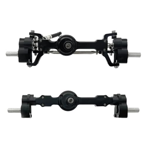 Essieux de portail avant arrière en métal noir pour MN99S D90 RC 1/12