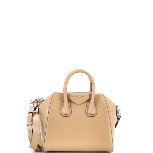 Givenchy, Pre-Loved Antigona Bag Glazed Leather Mini, Neutral