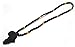 COLORFUL BLING Hip-hop Africa Map Pendant Necklace for Men Women African Continent Egyptian Multicolor 8MM Wooden Bead Chain Necklace Natural Wood Jewelry-Style 1