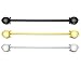 Merit Ocean 3 Pcs Collar Bar Pin Set Mens Tone Steel Tie Collar Bar Pin Stud Bar Clip Clasp Brooch 6CM Silver, Gold,Black