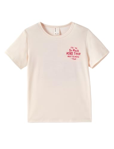 Image of PATPAT Girls Crewneck Short Sleeve Graphic Tees Animal Print Shirts Cute Summer Outfits 5-12 Years