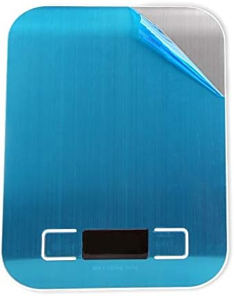 Food Scale Silver Digital Scales 5kg 10kg 1g Weight Scale Stainless Steel Electronic Balance Measure Tools LED Display Kitchen Scales(
