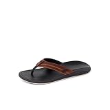 REEF Leather Offshore Mens Sandal Copper-Dark Brown 10