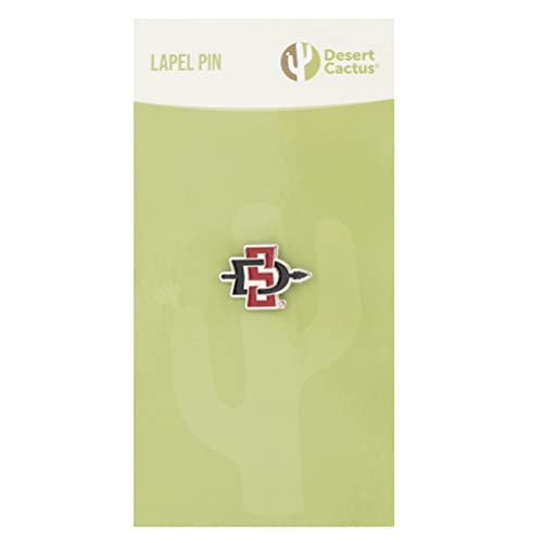 Image of Desert Cactus San Diego State University Lapel Pin SDSU Aztecs Made of Metal for Formal Wear, Bag and Hat Jewelry, and Tie Tack (Pin A)