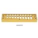 Harmonica Comb, 10?Hole Aluminum Alloy Blues Harp Comb Harmonica Part for HOHNER SP20 Harmonica (Gold)