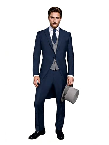 Veste costume swallowtail homme Kromoc noir pour grand dîner