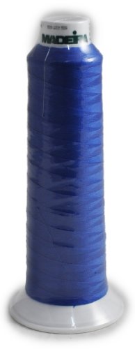 Hilo Madeira Poly Royal Azul 2000YD para Overlock miniatura 1