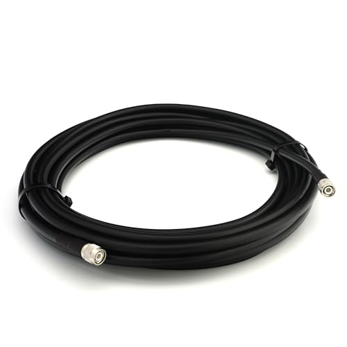 Câble TNC mâle HF400 12m à faible perte 50 Ohm pour signal RF stable