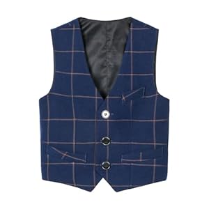 Fankeshi Boy’s 4 Button Formal Suit Vest