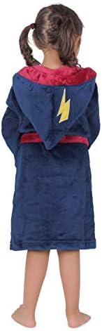 Harry Potter Robe For Kids, Flannel Fleece Sleepwear, Navy 4