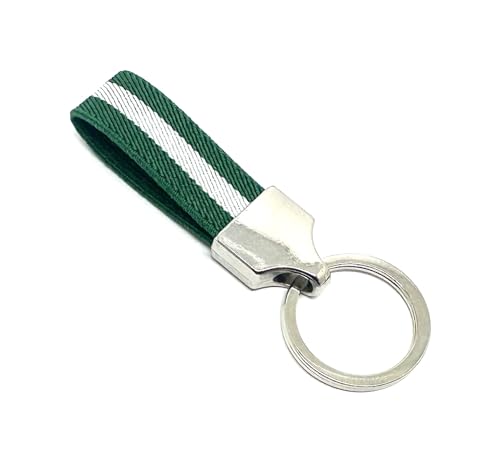 Movilear Llavero Original de Tela con Anilla de Acero Inoxidable Ideal para Personalizar Llaves, Bolso, Mochila Con Diseño de la Bandera de Andalucía Andaluza