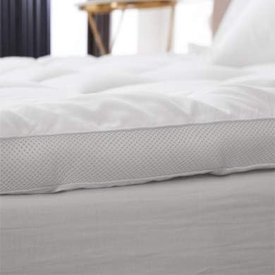 Orthopaedic Extra Thick 5 Cms Air Flow Micro Fibre Mattress Topper Helps Ease Aches and Pains While Sleeping - Single Bed 90 x 190 Cms with Elastic Corner Straps Machine Washable