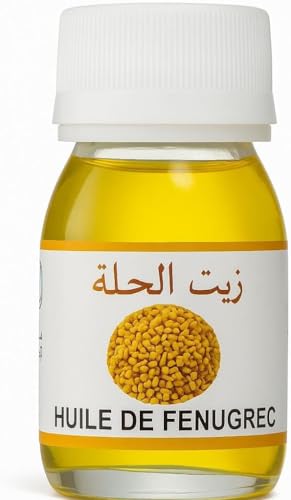 Huile de Fenugrec 30ml – 100% Naturelle & Pressée à Froid | Usage Cosmétique Externe | Soin Hydratant & Nourrissant pour Cheveux & Peau | Flacon en Verre...