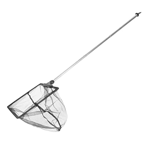 Mikinona Filet à Poisson Télescopique en INOX 60 Cm Filet D'aquarium en Nylon Souple Épuisette Pliable pour Nettoyage Bassin Aquarium Crevettes Et Petits Poissons