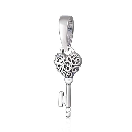 Stars Moon Charm Cross Charm Praying Hands Charms Clover Pendant Sterling Silver Charms for Bracelets 925 Silver Beads for Women's Bracelets & Necklaces Dangle Pendant for Valentine's Day Mother's Day Happy Birthday