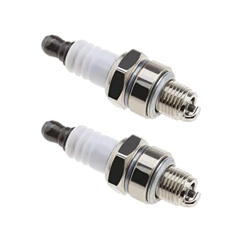 OTOTEC 2-teilig Zündkerzenset CMR6A Zündkerze Verbesserte Kraftstoffeffizienz für Freischneider Heckenschere Kompatibel mit Husqvarna Kompatibel mit Makita BBX7600 BHX2500 usw Cover