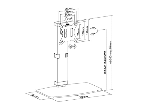 Equip Staffa Per Monitor 17''-32'' Fino A 8Kg - 6
