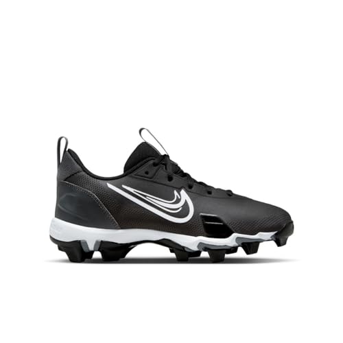 Nike Youth Force Trout 9 Keystone Low Rubber Baseball Cleats SZ 2 Black | White