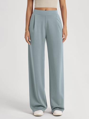 Image of ODODOS Modal Soft Wide Leg Pants for Women High Waist Casual Relaxed Pants with Pockets-27 /29 inch / 31 inch Inseam