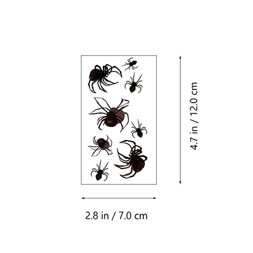 Beiling 10 Sheets Spider Web Temporary Tattoos Stickers Kids Adults Black Cobweb Fake Tattoos For Face Arms Legs Shoulders Cosplay Party Body Art Makeup Accessories Diy Water Transfer Temp Tattoos #TOP4