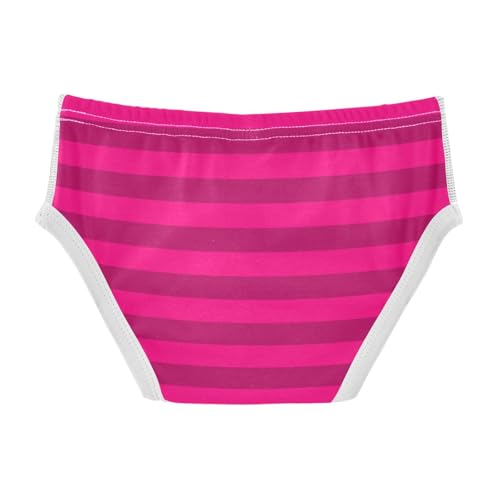 Dark Pink Stripe Toddler Boy's Underwear 2T2