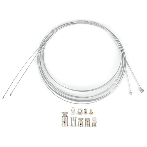 Cosiki Kit de Reparación de Cable de Freno de Acelerador de Embrague de Acero Universal Confiable para Reparación de Emergencia de Motocicleta para Kit de Herramientas de Motocicleta