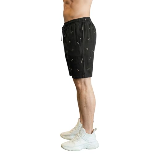Image of FEEL TRACK Men Cotton Printed Shorts