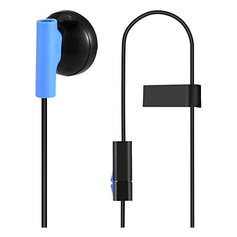 Mono Gaming Earphone for Playstation 4 3.5mm Gaming Headphone In-ear Earbuds with Mic for Sony Playstation 4 PS4 Controller Cover