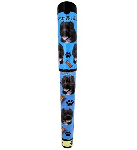 Bolígrafo gel negro E&S Pets Pit Bull con agarre