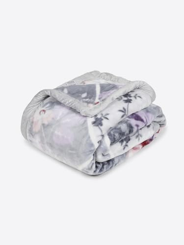 Image of Monte Carlo Single Bed Heavy Winter Blanket Lavish Plus 2 Ply Box Pack 900 GSM | 3.2 KG (220x160 CM), Cool Grey