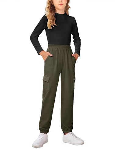 Image of Arshiner Girls 2 Piece Outfits Long Sleeve Pullover Jogger Pants Fall Winter Sweatsuits Tracksuit with Pockets for Kids