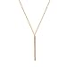 Minimal Chic Hanging Vertical Bar Necklace