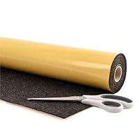 Zelfklevend vilt voor campers & interieurinrichting, naaldvilt, 3 mm dik, flexibel en isolerend, Made in Germany, zilvergrijs, 150 cm × 100 cm