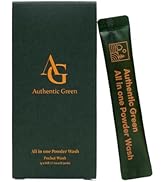 ZIOSTAND Authentic Green All In One Powder Wash ? Portable Natural Cleanser For Face ? Travel Fri...